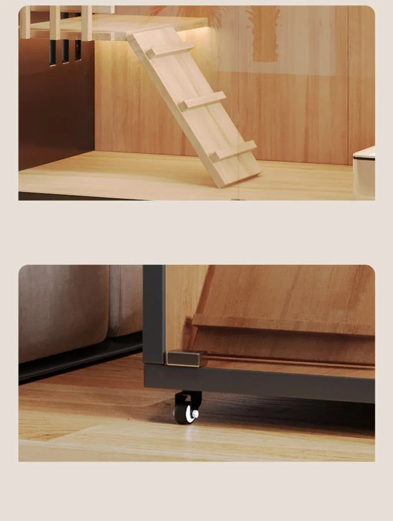 Modern Wooden Cat Villa