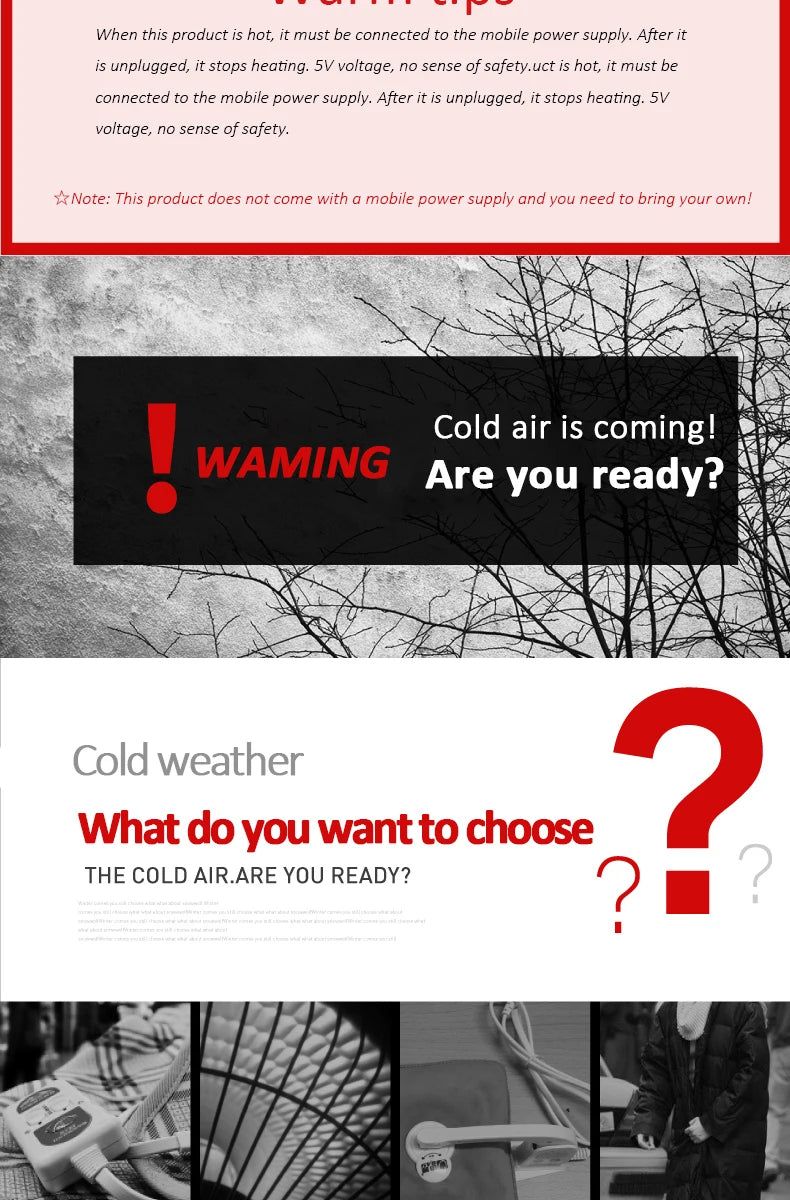 Heated Thermal Vest (USB Powerpack sold separately)