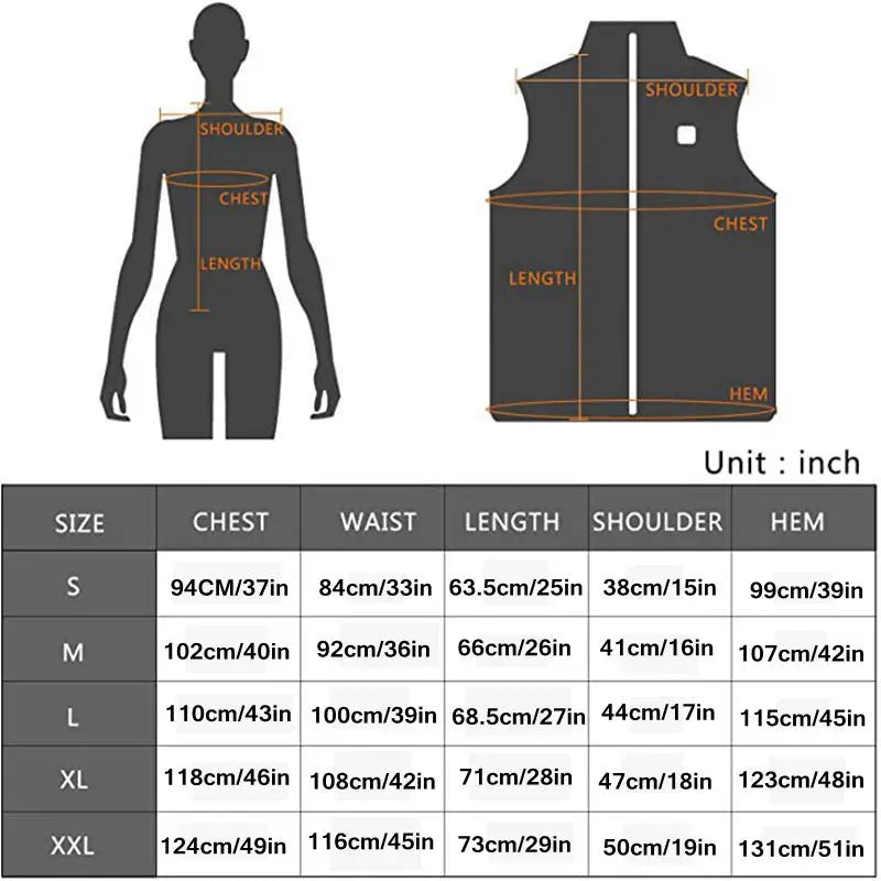 NineZone Heated Thermal Vest (USB powerpack sold separately)