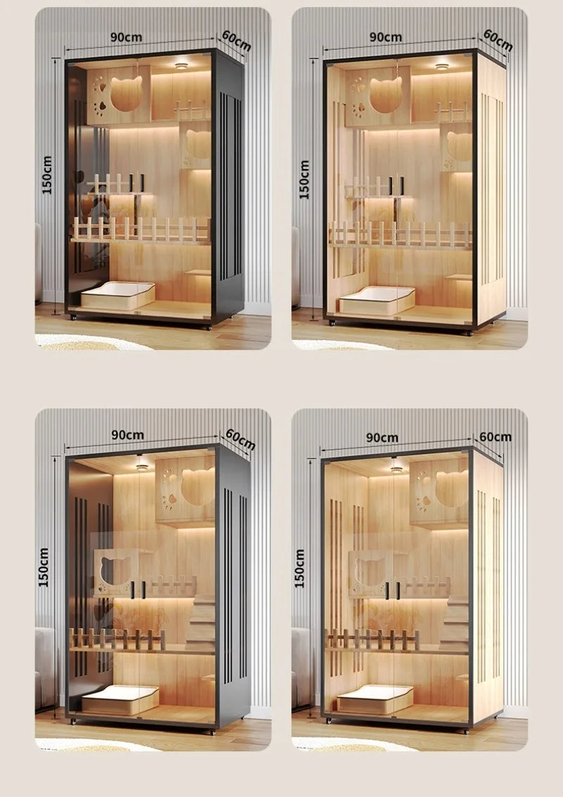 Modern Wooden Cat Villa