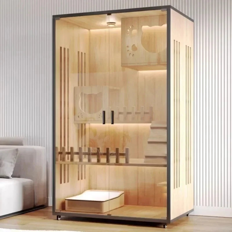 Modern Wooden Cat Villa