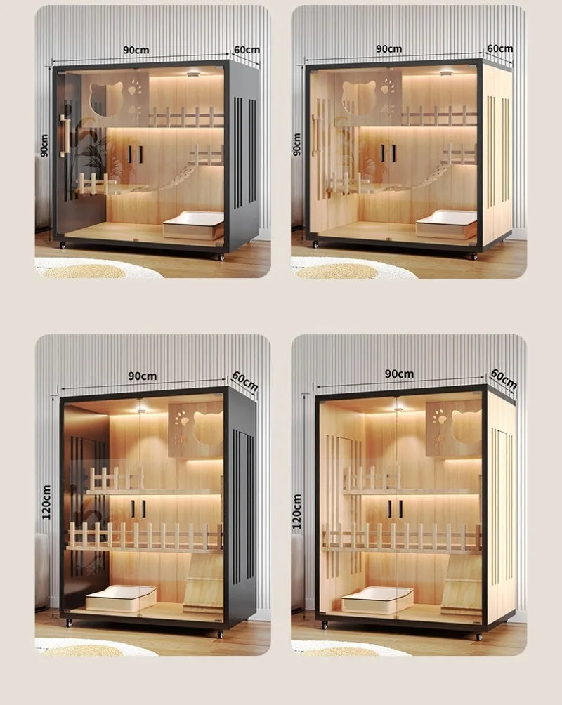 Modern Wooden Cat Villa