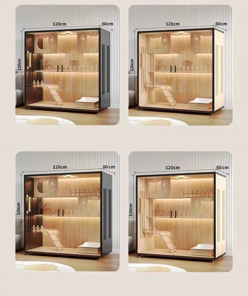 Modern Wooden Cat Villa