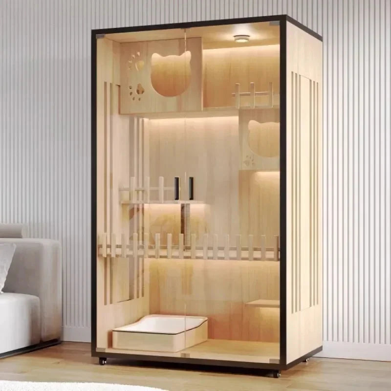 Modern Wooden Cat Villa