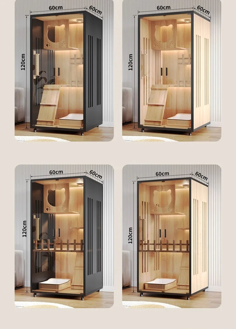 Modern Wooden Cat Villa