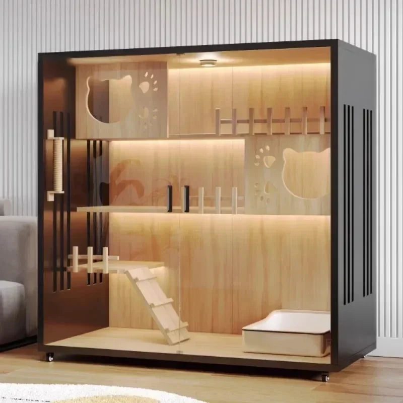 Modern Wooden Cat Villa