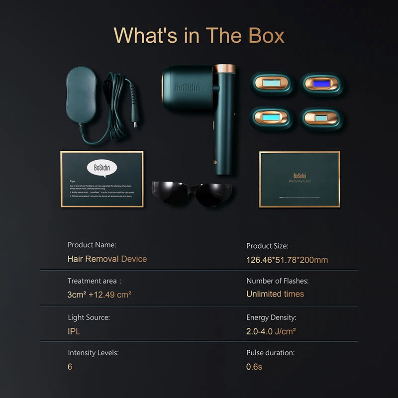 Bosidin Pro Laser Hair Remover