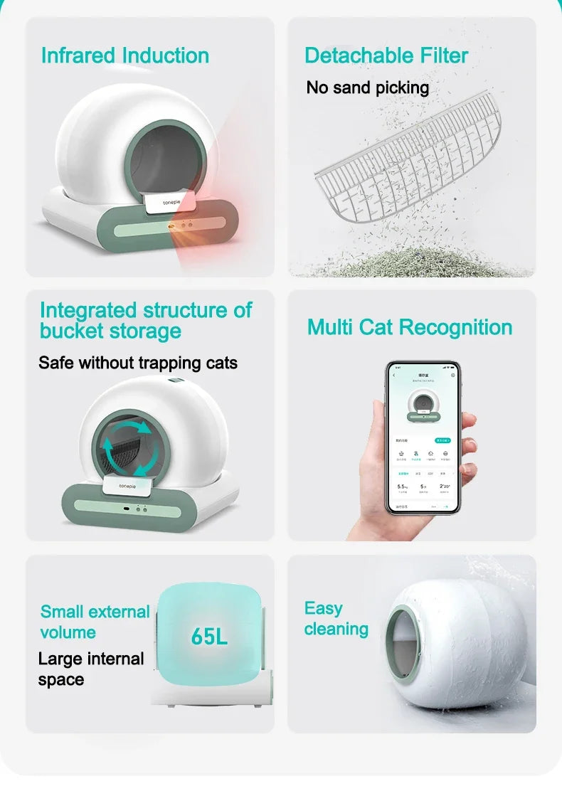 TONEPIE Self Cleaning Smart Litterbox