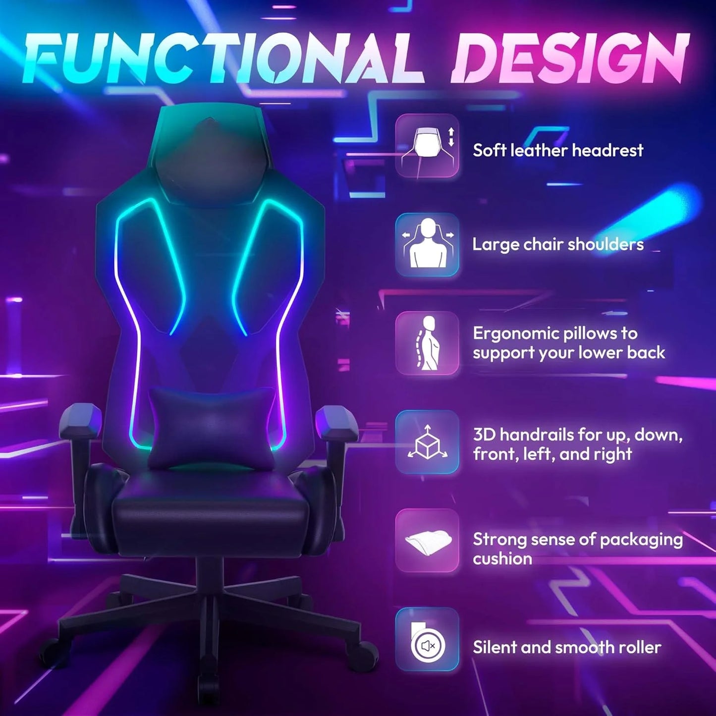 LED Gaming Chair