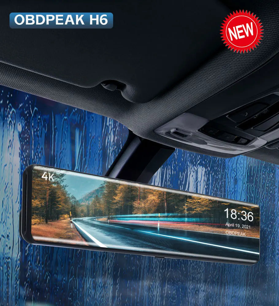 12 Inch Dash Cam Smart Rearview Mirror