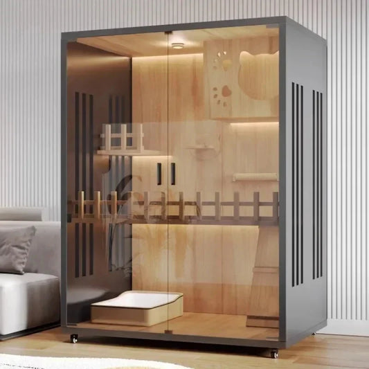 Modern Wooden Cat Villa