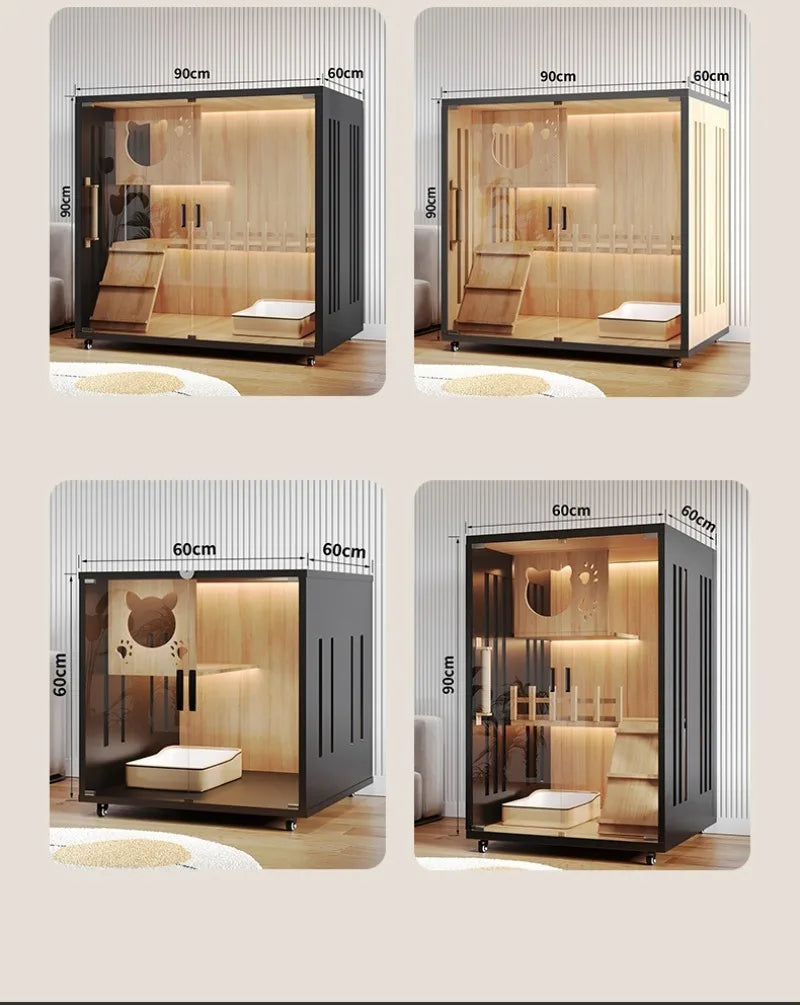 Modern Wooden Cat Villa